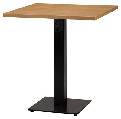 Square, Natural Lancaster Oak/ Matching ABS, Flat Black Small Square (Dining Height)