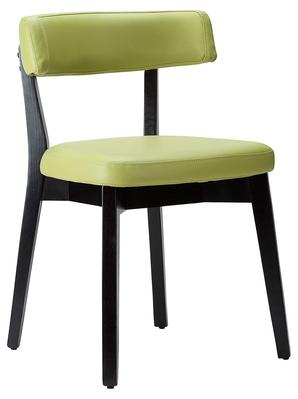 Sara Side Chair - Faux Leather With Black Frame