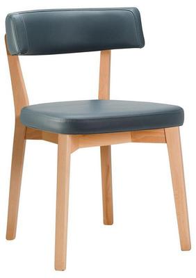 Sara Side Chair - Faux Leather With Light Beech - thumbnail image 2
