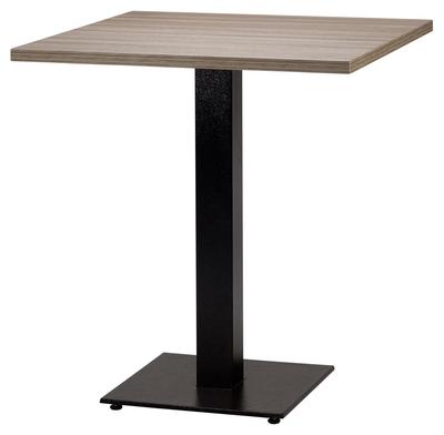 Square, Shorewood/ Matching ABS, Flat Black Square Base (Dining Height)