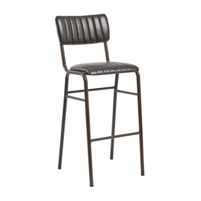 Stacey Stacking Bar Stool - Black