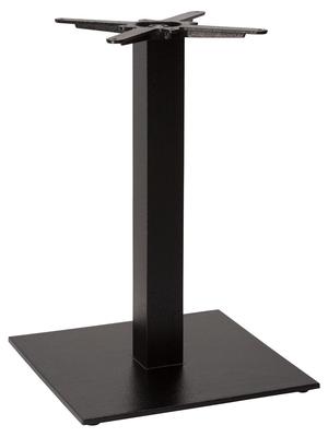 Flat Black Large Square Table Base - Black