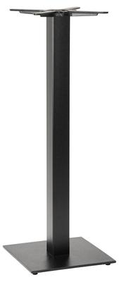 Flat Black Small Square Table Base - Black - thumbnail image 3