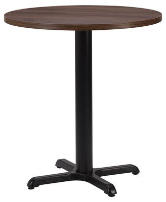Round , Tobacco Pacific Walnut/ Matching ABS, Cross Small (Dining Height)