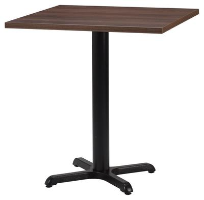 Square , Tobacco Pacific Walnut/ Matching ABS, Cross Small (Dining Height)