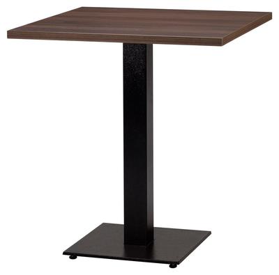 Square , Tobacco Pacific Walnut/ Matching ABS, Flat Black Small Square (Dining Height)