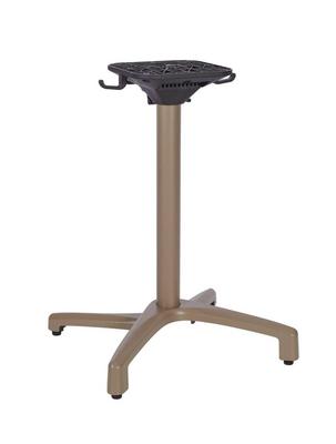 Delta Flip Top Base - Taupe - Dining Height