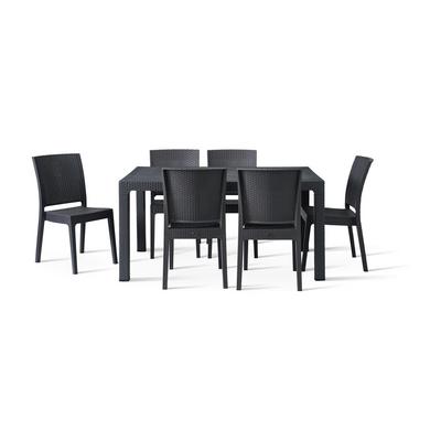 Candice  6 seater table with 6 Candice side chairs