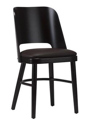 Alice Veneer Back UPH Seat Dark Brown / Walnut