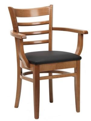 Kimberley Armchair Upholstered Seat (Also available in full Veneer) 